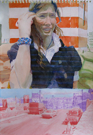 United Colors of World 6, 2009, aquarelle sur papier, 38x26,3 cm