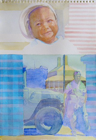 United Colors of World 7, 2009, aquarelle sur papier, 38x26,3 cm