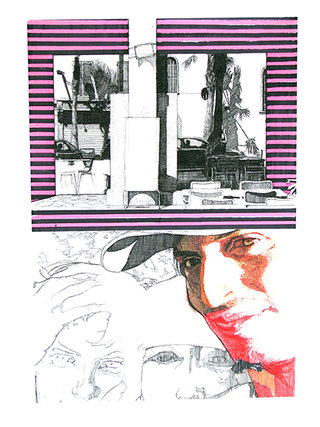 cycle "racontez-moi" 7, 2007, 45x32 cm, stylos et feutres sur papier