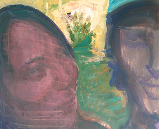 terrain des peintres, 2005, huile sur toile, 65x80 cm