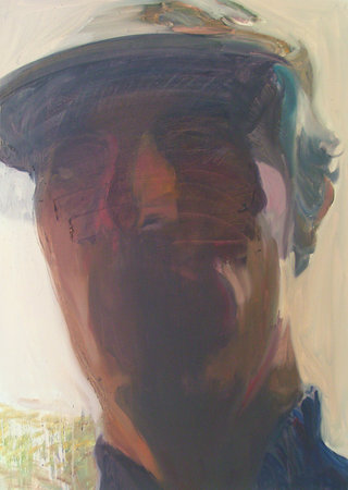 faucheur, 2005, huile sur toile, 90x65 cm